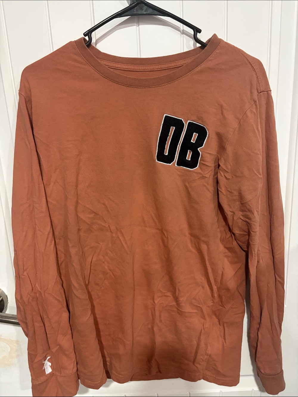 Dutch Bros Rust Long Sleeve Tee with 'DB' Chest Patch